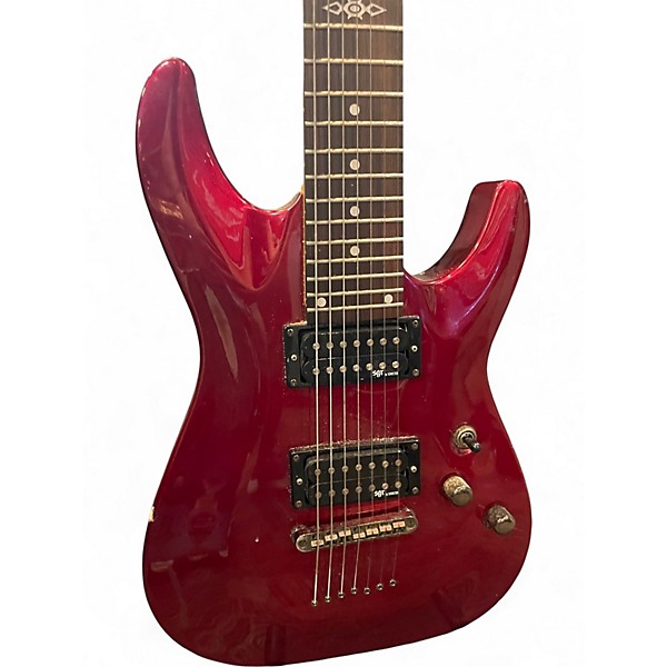 Used Schecter Guitar Research SGR C7 Candy Apple Red Solid Body Electric Guitar