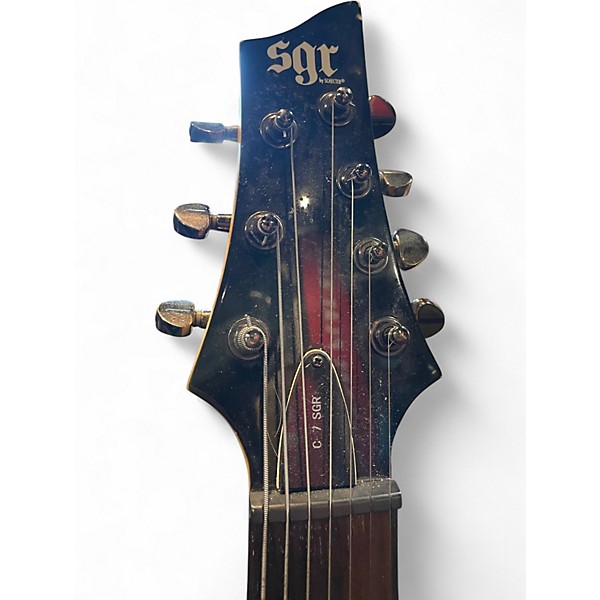 Used Schecter Guitar Research SGR C7 Candy Apple Red Solid Body Electric Guitar