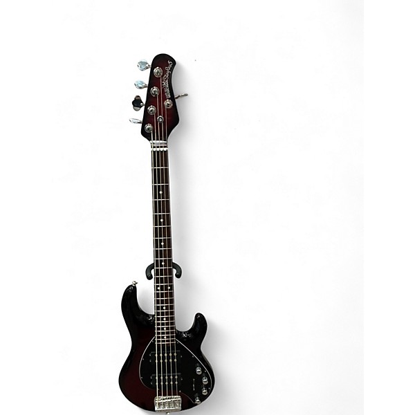 Used Ernie Ball Music Man STINGRAY 5 SPECIAL HH LIMITED Red to Black Fade Electric Bass Guitar