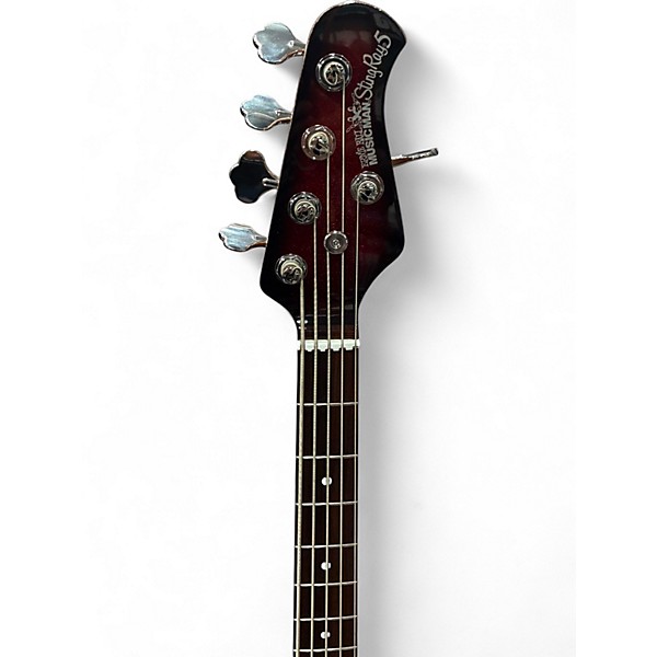 Used Ernie Ball Music Man STINGRAY 5 SPECIAL HH LIMITED Red to Black Fade Electric Bass Guitar