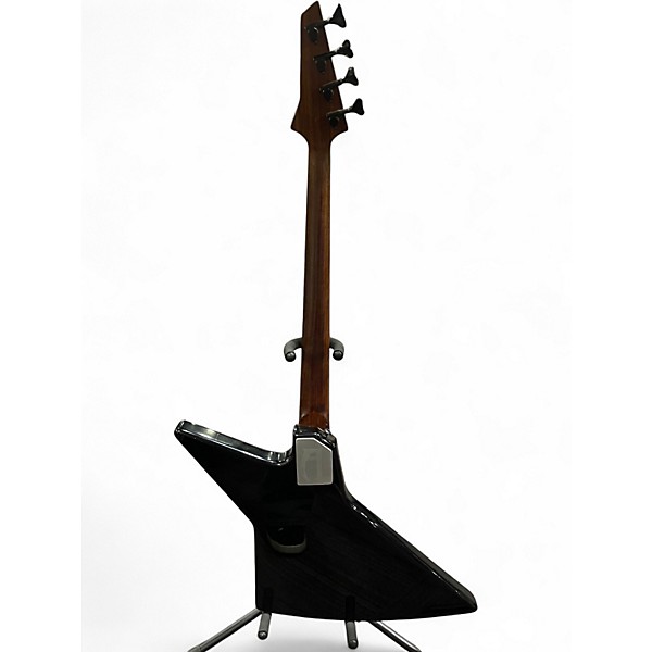 Used Artesian Bass Works 4 String Black Electric Bass Guitar
