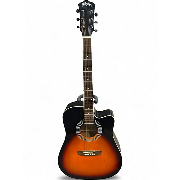 Used Washburn WA90CE Sunburst Acoustic Electric Guitar