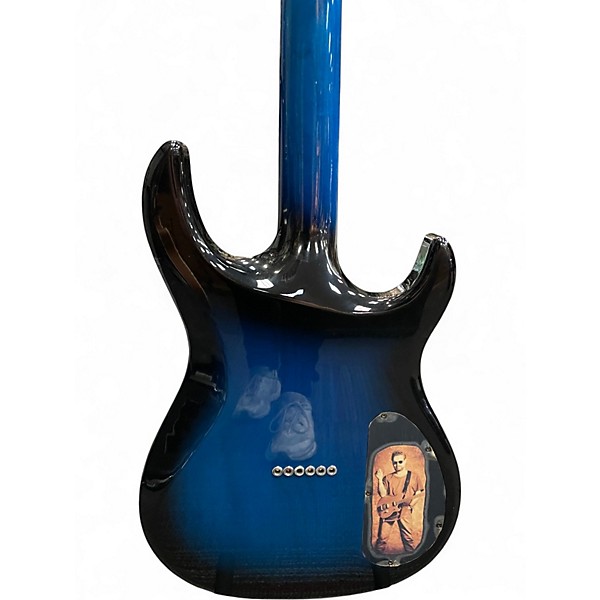 Used 1997 Carvin dc127t Blue to Black Fade Electric Guitar