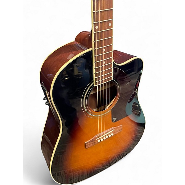 Used Epiphone AJ220SCE 3 Color Sunburst Acoustic Electric Guitar