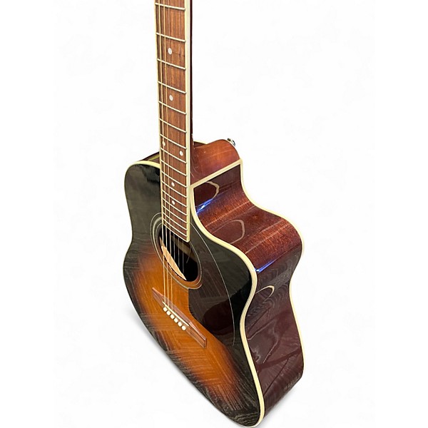 Used Epiphone AJ220SCE 3 Color Sunburst Acoustic Electric Guitar