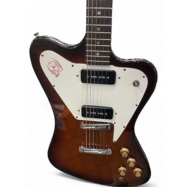 Vintage 1965 Gibson Firebird Non Reverse 2 Color Sunburst Solid Body Electric Guitar