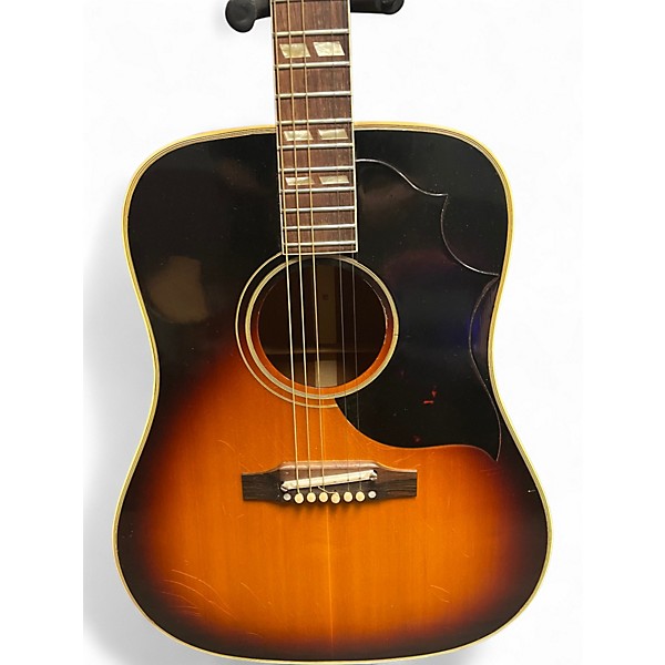 Vintage 1965 Gibson Southern Jumbo 2 Color Sunburst Acoustic Electric Guitar
