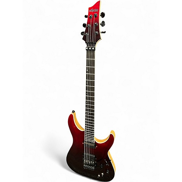 Used Schecter Guitar Research C-1 FR S SLS Elite Red Solid Body Electric Guitar