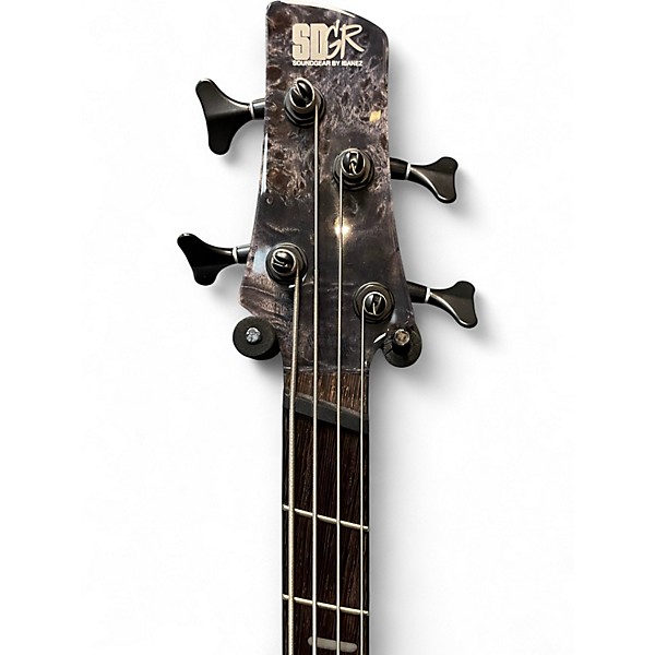 Used Ibanez SRMS800 Trans Gray Electric Bass Guitar