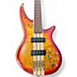 Used Jackson Pro Series Spectra Bass SB V Poplar Burl Cherry Electric Bass Guitar