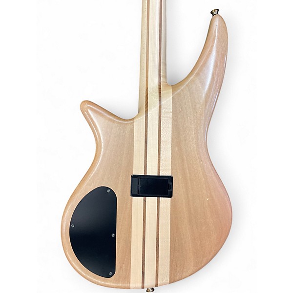 Used Jackson Pro Series Spectra Bass SB V Poplar Burl Cherry Electric Bass Guitar