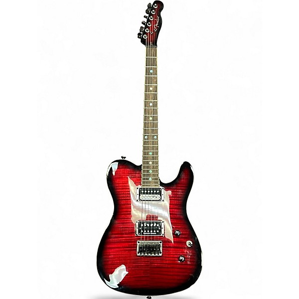 Used Fender Player Telecaster HH Red to Black Fade Solid Body Electric Guitar