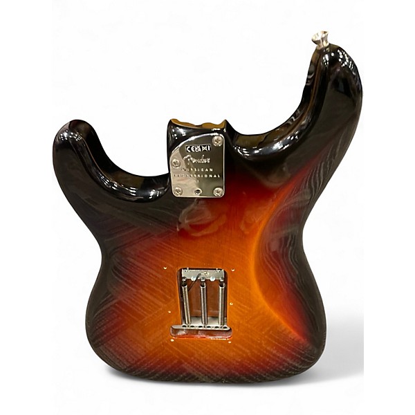 Used Fender American Professional II Stratocaster 3 Color Sunburst Solid Body Electric Guitar