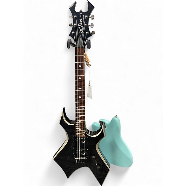 Used B.C. Rich Deluxe Series Warlock Black Solid Body Electric Guitar