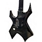 Used B.C. Rich Deluxe Series Warlock Black Solid Body Electric Guitar