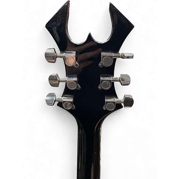 Used B.C. Rich Deluxe Series Warlock Black Solid Body Electric Guitar
