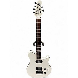 Used Sterling by Music Man Sub AX3 Axis White Solid Body Electric Guitar
