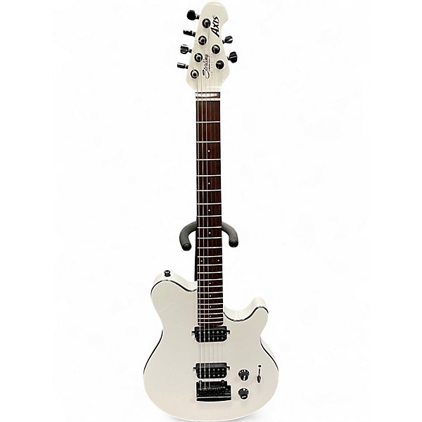 Used Sterling by Music Man Sub AX3 Axis White Solid Body Electric Guitar