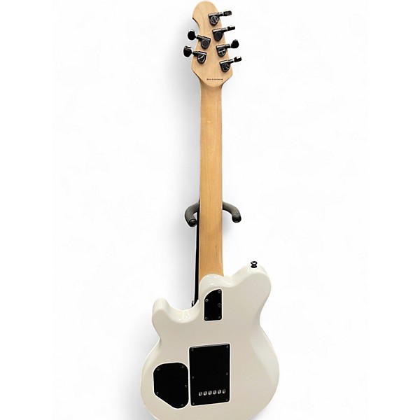 Used Sterling by Music Man Sub AX3 Axis White Solid Body Electric Guitar