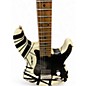 Used EVH FRANKEN STRAT Black and White Solid Body Electric Guitar