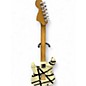 Used EVH FRANKEN STRAT Black and White Solid Body Electric Guitar