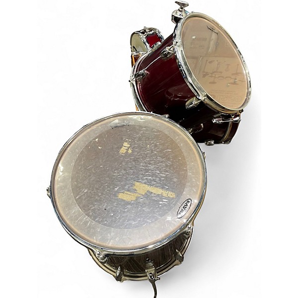 Used Yamaha 4 Piece Rydeen 4 Piece Candy Apple Red Drum Kit