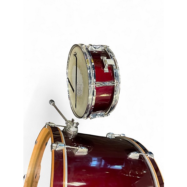 Used Yamaha 4 Piece Rydeen 4 Piece Candy Apple Red Drum Kit