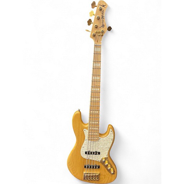 Used Bass Mods MF5 Natural Electric Bass Guitar