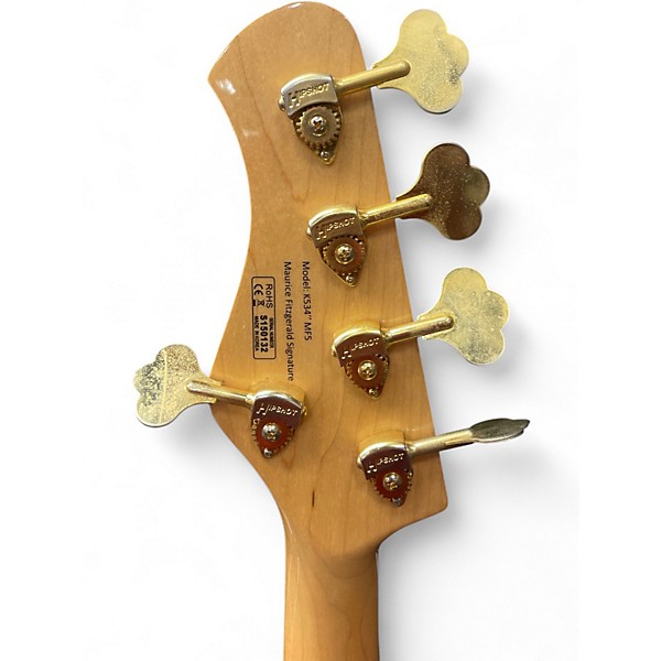 Used Bass Mods MF5 Natural Electric Bass Guitar