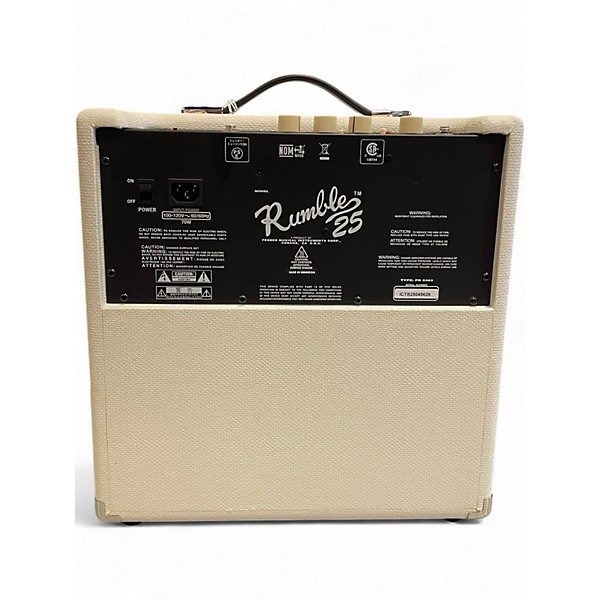 Used Fender Rumble 25 25W 1x8 Bass Combo Amp