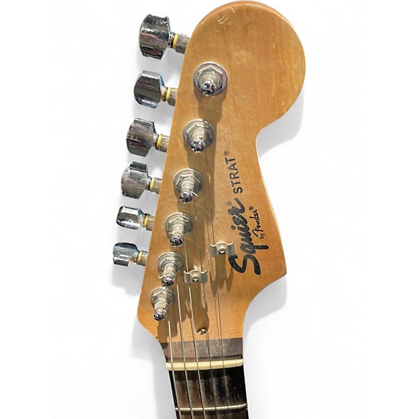 Used Squier Standard Stratocaster 3 Color Sunburst Solid Body Electric Guitar