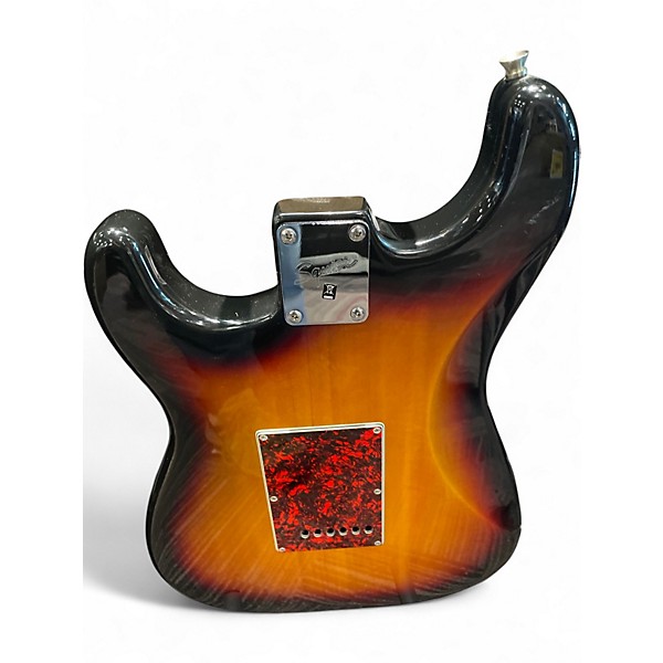 Used Squier Standard Stratocaster 3 Color Sunburst Solid Body Electric Guitar