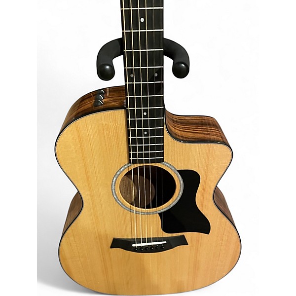 Used Taylor 214CE Deluxe Natural Acoustic Electric Guitar