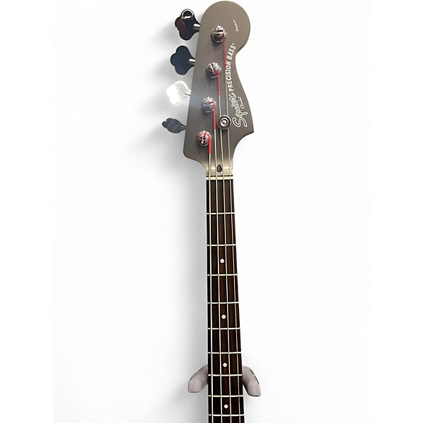 Used Squier Standard Series Precision Bass Pewter Electric Bass Guitar