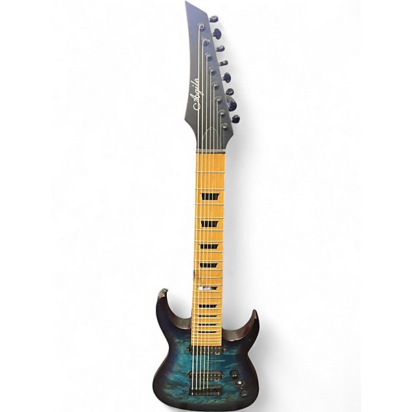 Used Agile SEPTOR 8 Trans Blue Solid Body Electric Guitar