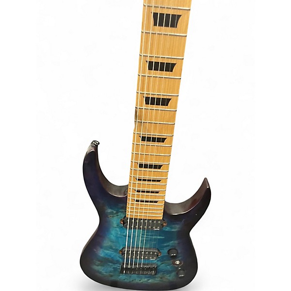 Used Agile SEPTOR 8 Trans Blue Solid Body Electric Guitar