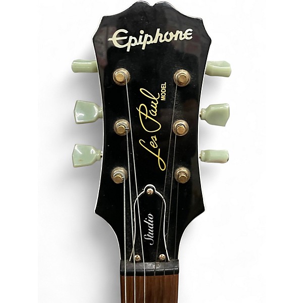 Used Epiphone Les Paul Studio Alpine White Solid Body Electric Guitar