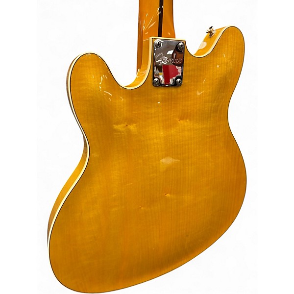 Used Fender Starcaster Electric Bass Natural Electric Bass Guitar