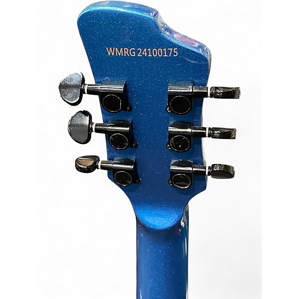 Used West Creek Guitars Mirage T Bird Style Blue Solid Body Electric Guitar