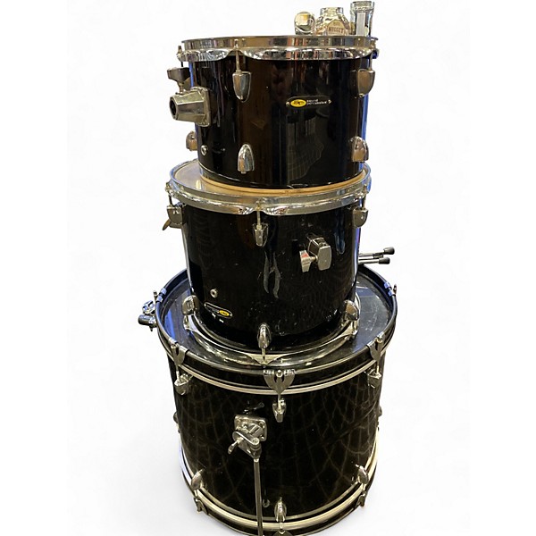 Used Sound Percussion Labs 3 Piece 3PC Black Drum Kit