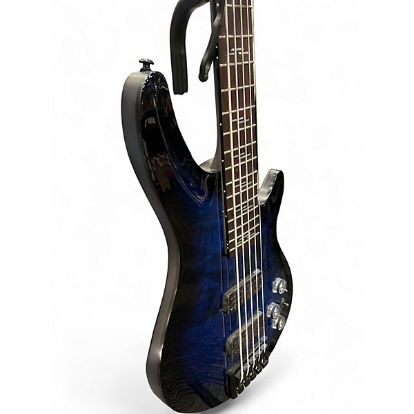 Used Schecter Guitar Research OMEN ELITE Blue Electric Bass Guitar