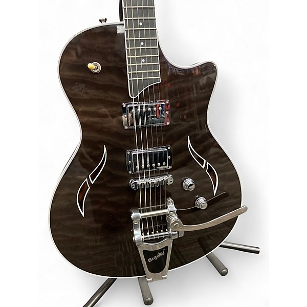 Used Taylor T3B Bigsby Trans Black Hollow Body Electric Guitar
