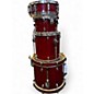Used TAMA 4 Piece superstar classic bop Trans Red Drum Kit