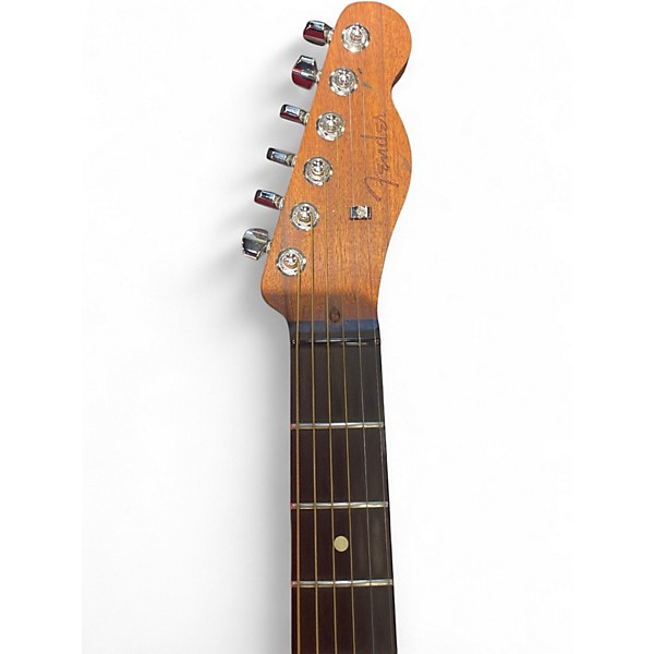 Used Fender American Acoustasonic Telecaster Flat Red Acoustic Electric Guitar