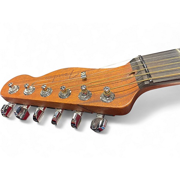 Used Fender American Acoustasonic Telecaster Flat Red Acoustic Electric Guitar