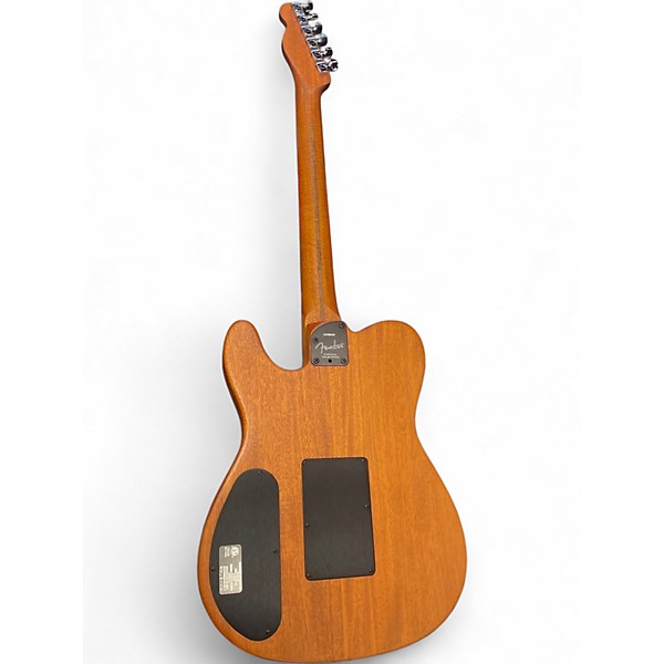Used Fender American Acoustasonic Telecaster Flat Red Acoustic Electric Guitar