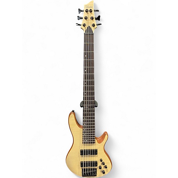 Used Schecter Guitar Research CB-6 Natural Electric Bass Guitar