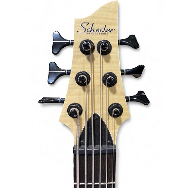 Used Schecter Guitar Research CB-6 Natural Electric Bass Guitar