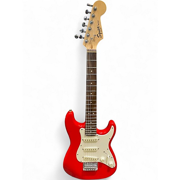 Used Squier Mini Affinity Stratocaster Red Electric Guitar
