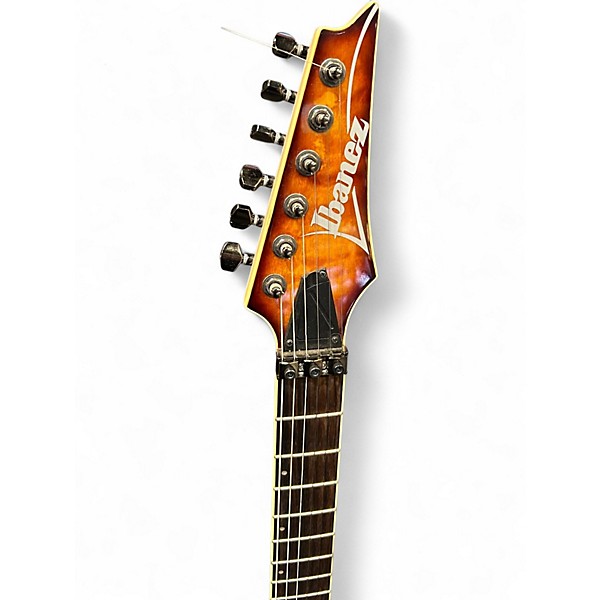Used Ibanez S670QM Amber Solid Body Electric Guitar